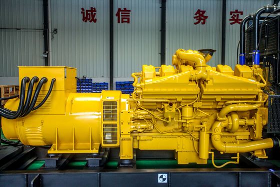 ชุดเครื่องผลิตแก๊ส 800-1500KW สําหรับผลิตพลังงานสูงและการทํางานง่าย